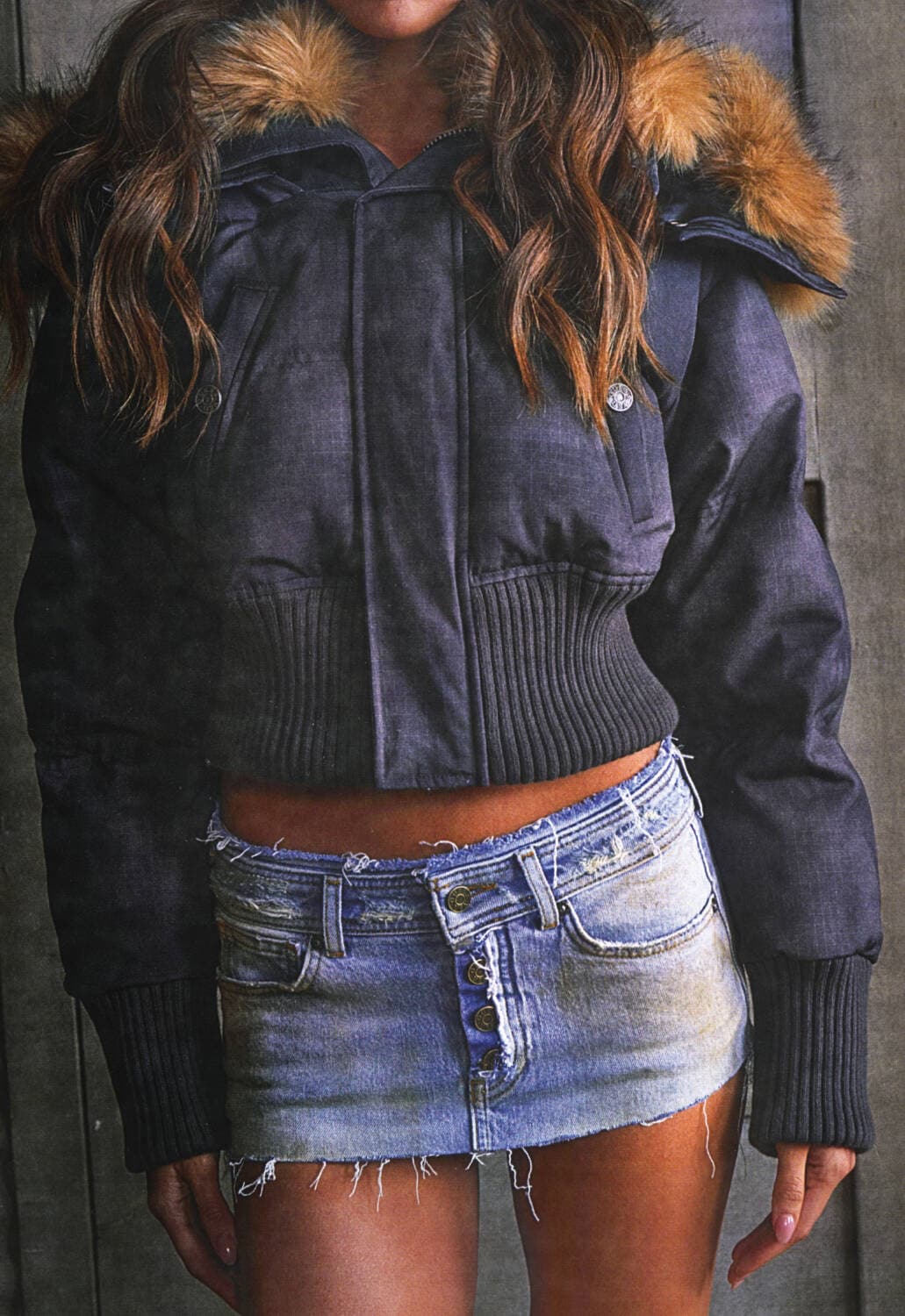 ANDREA&Co. 【24AW新作】YOSEATSUME FUR JACKET Vicinity Cropped Fur Jacket (ES2224TR-TROUT)